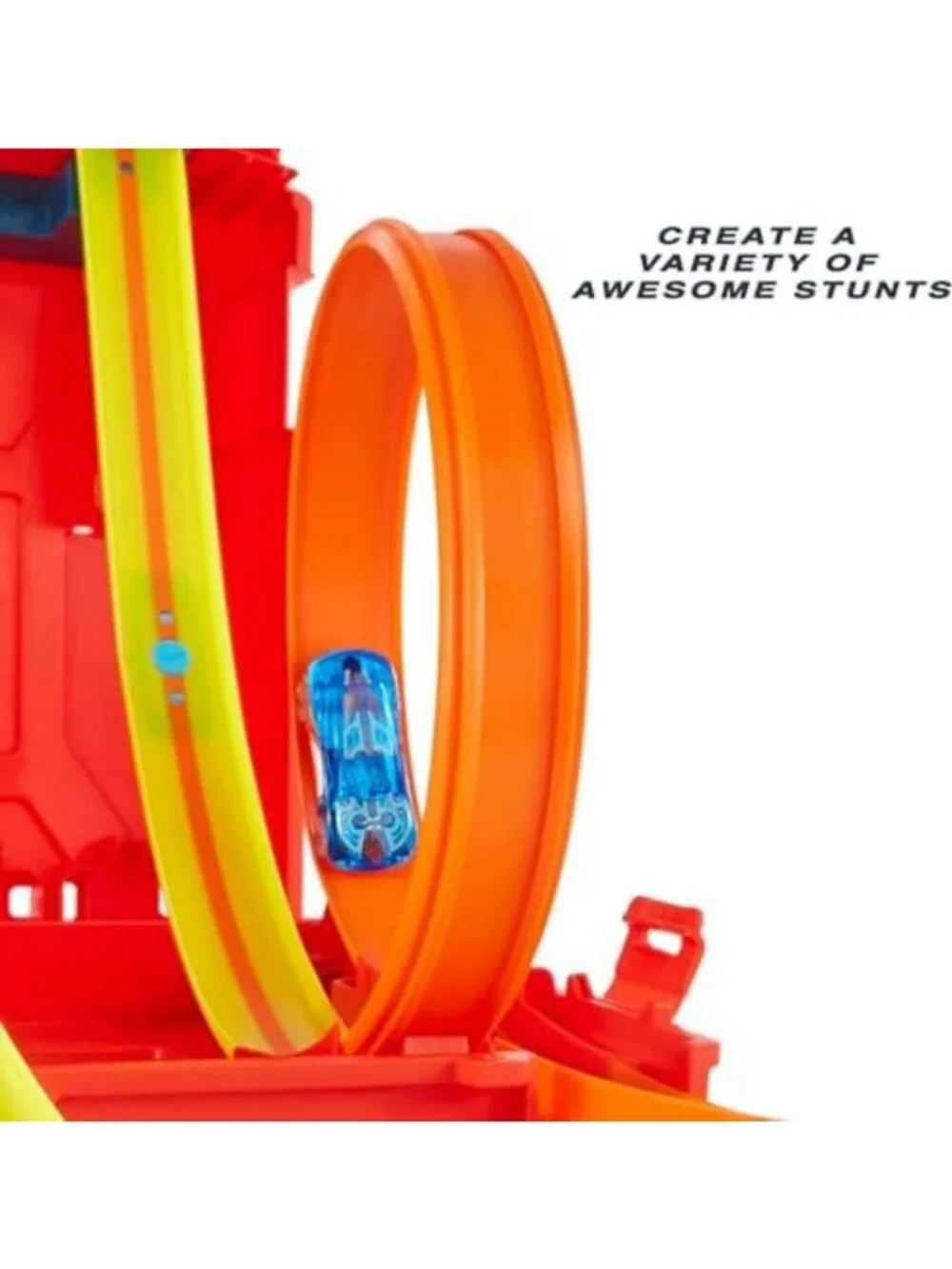 Ultimate Stunt Box Playset with Fuel Can & Cars - Hot Wheels Track Builder Fun!